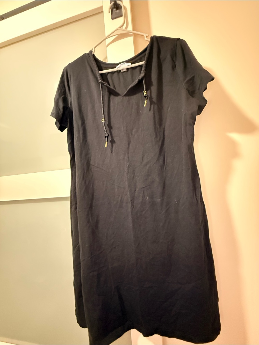 Calvin Klein Black Short-Sleeve Dress
